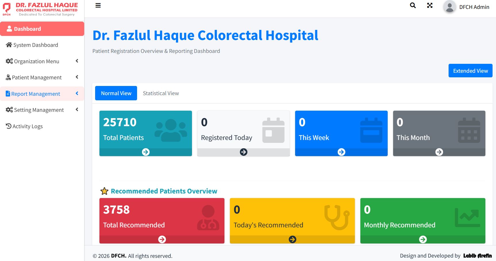 DFCH Patient System
